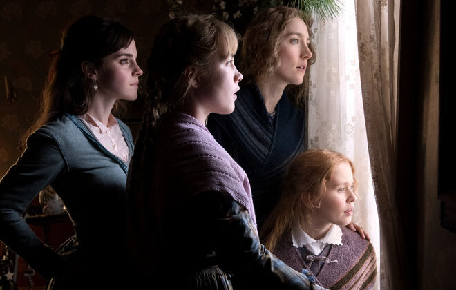 Emma Watson, Saoirse Ronan, Florence Pugh e Eliza Scanlen em Mulherzinhas
