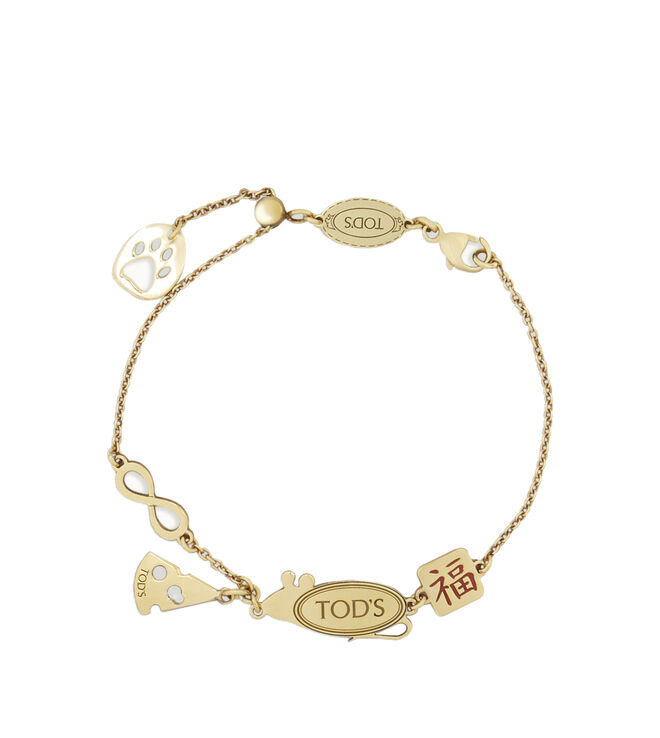 Pulseira Rat and cheese em dourado, €195, Tod's