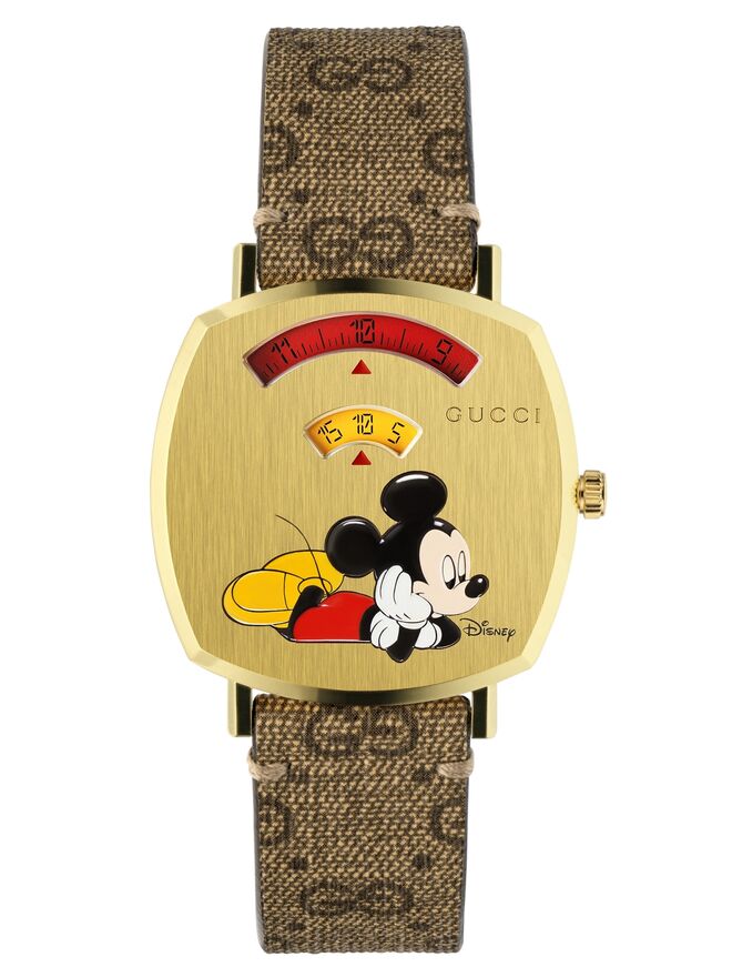 Relógio Disney x Gucci, 35 mm, €1400, Gucci