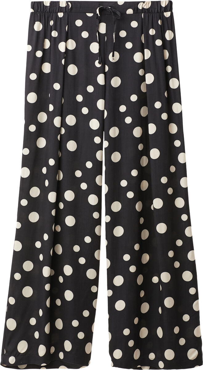 Calças em Cetim de Viscose Satin Dots, €49,90, Intimissimi