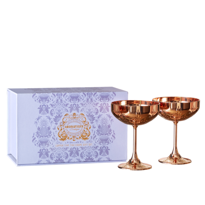 Par de mini taças de cobre, €39, Absolut, em www.absolutelyxboutique.com