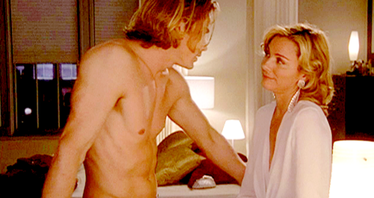 Kim Cattrall e Jason Lewis em O Sexo e a Cidade