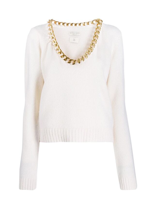 Sweater, €1957, Bottega Veneta, em www.farfetch.com