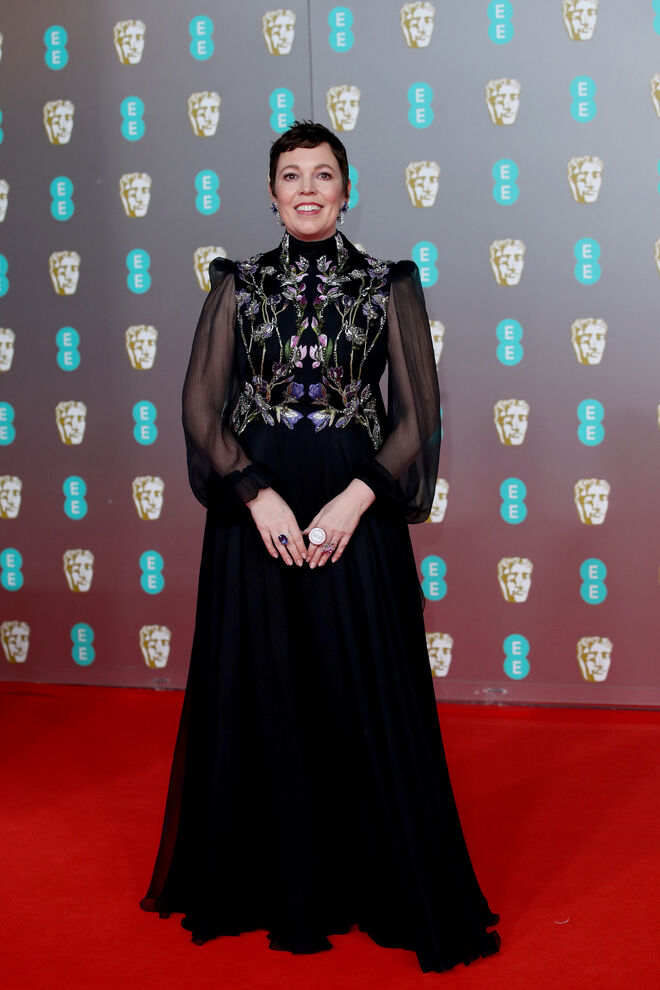 Olivia Colman em Alexander McQueen