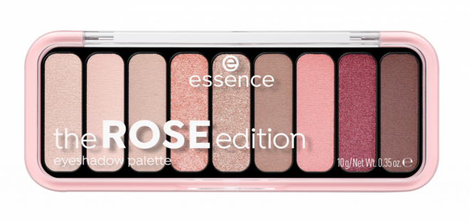 the ROSE edition eyeshadow palette, €4,99, essence