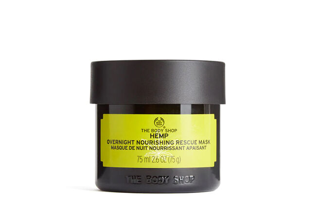Máscara de noite nutritiva Hemp, 75 ml, €20, The Body Shop