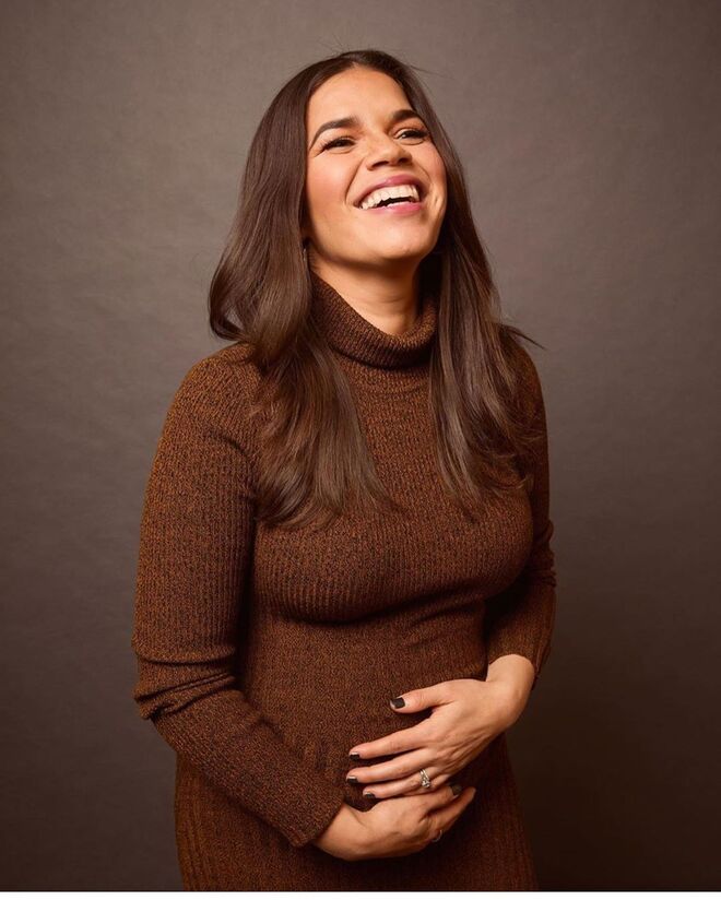 A atriz America Ferrera e Ryan Piers Williams