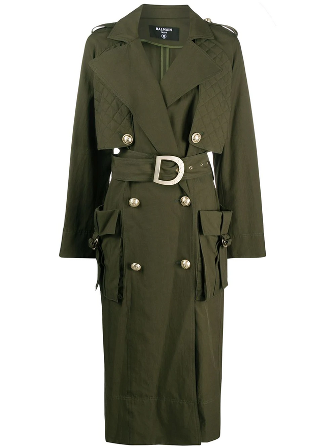 Trench coat, €2750, Balmain