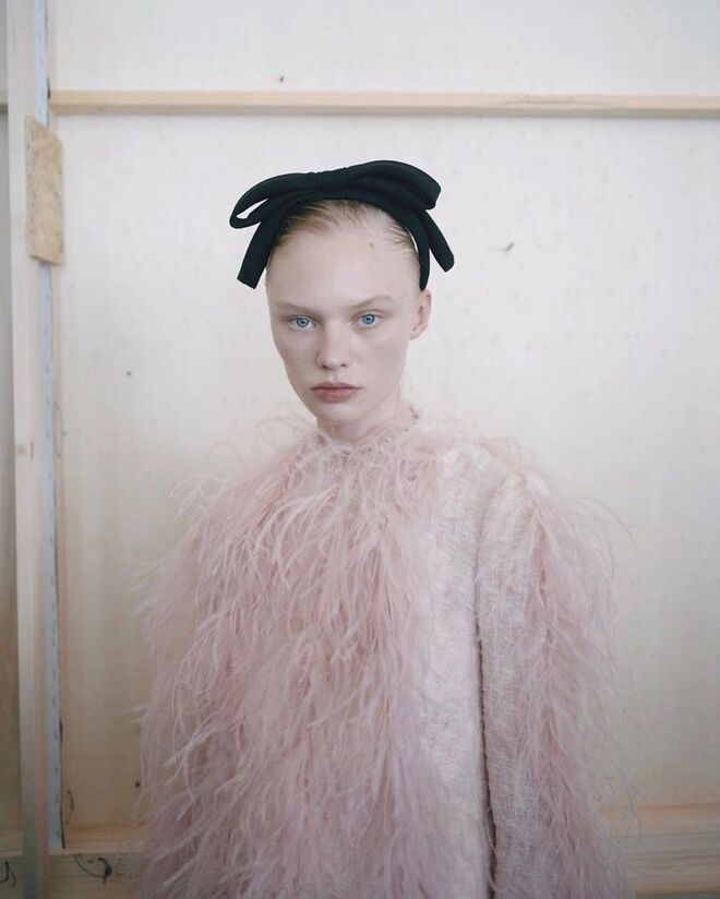 Bastidores do desfile outono-inverno 2020/21 Giambattista Valli