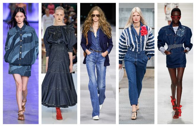 DENIM TOTAL | Alberta Ferretti; Molly Goddard; Celine; Chanel; Philosophy by Lorenzo Serafini 