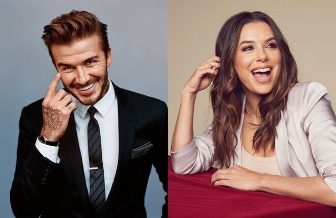2.  David Beckham e Eva Longoria