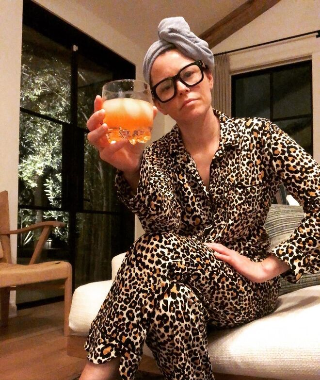 A atriz Elizabeth Banks também está a isolar-se do novo coronavírus em casa