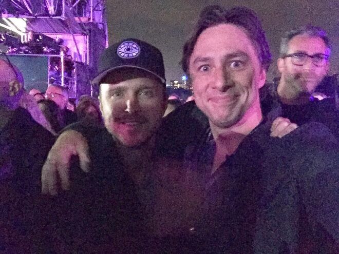 Aaron Paul e Zach Braff 
