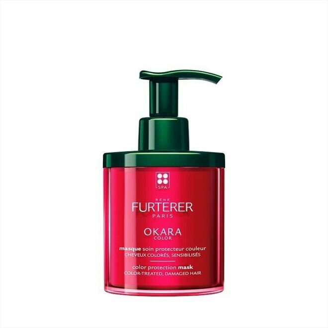 Máscara protetora da cor para cabelos pintados Okara, 200 ml, €45,90, René Furterer, em www.sweetcare.pt