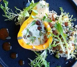 Um prato de arroz selvagem que é uma viagem à Ericeira