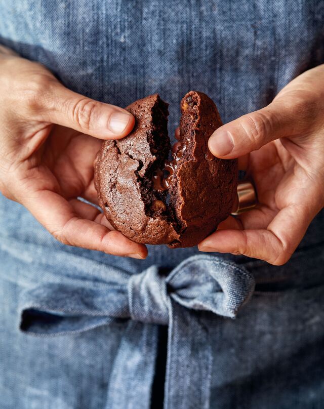 Bolachas de centeio com duplo chocolate. Pastry Love. A Baker’s Journal of Favorite Recipes. Houghton Mifflin Harcourt, €37 (aproximadamente).