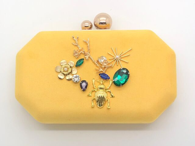 Clutch California Poppy, €98, Alice Trewinnard X Cata Vassalo