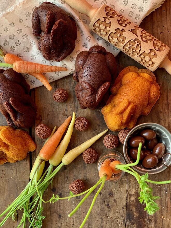 Mini-bolos Coelho Brigadeirando, conjunto de 6, €27, Brigadeirando, em www.brigadeirando.pt/loja