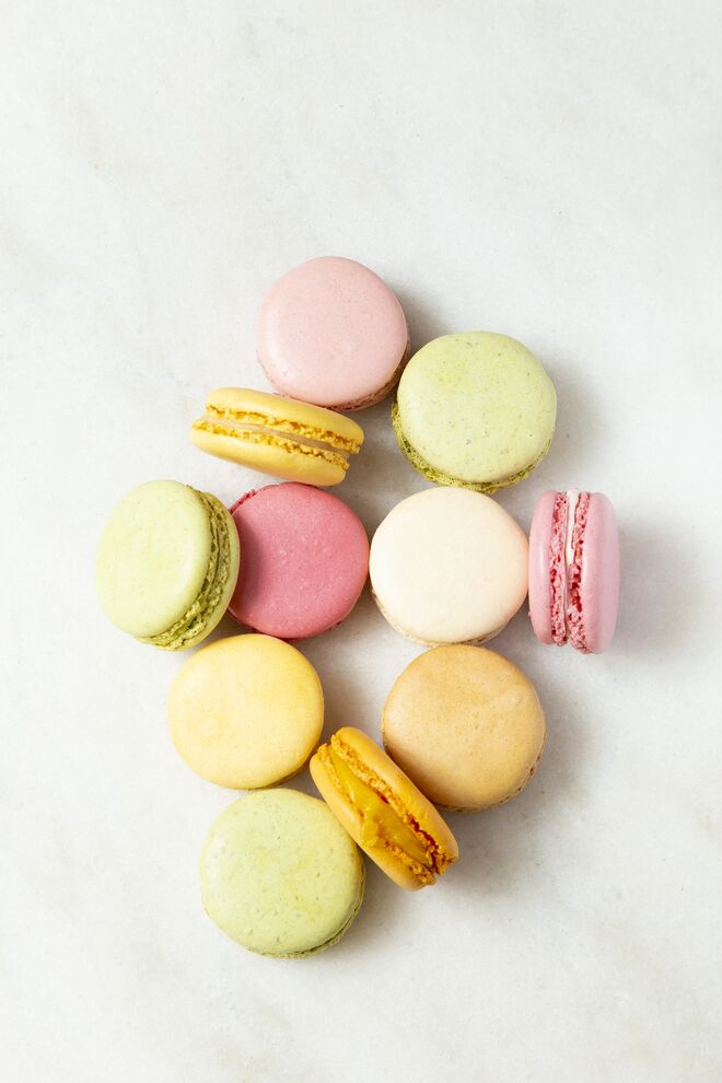 Macaron, 1 unidade €2,10; 4 unidades €8,15; 8 unidades €15,96, Ladurée, encomenda através do email athome@jncquoi.com ou pelo telefone 219 369 900