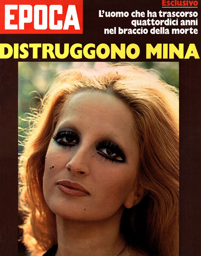 Mina na capa da revista italiana Epoca em julho de 1972