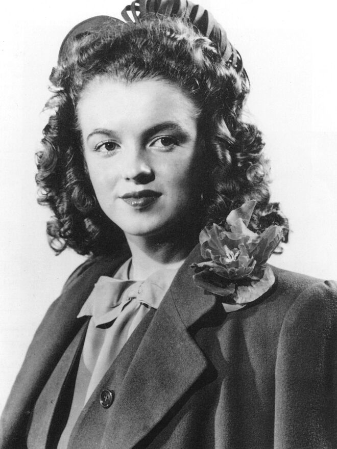 Marilyn Monroe aos 18 anos, em 1944