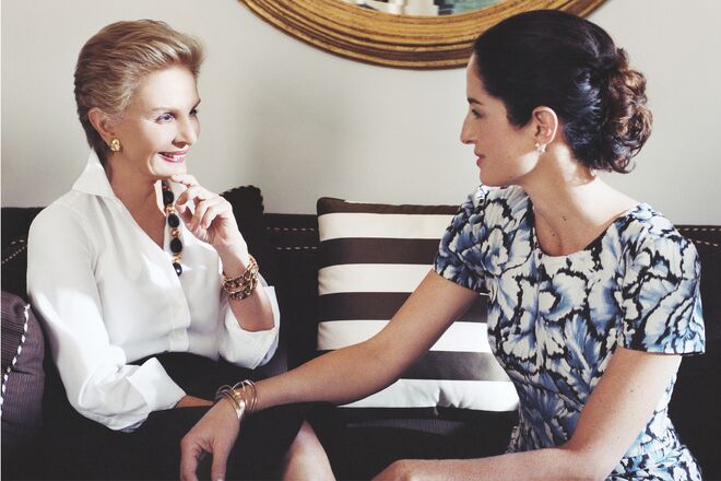 Carolina Herrera e a filha
