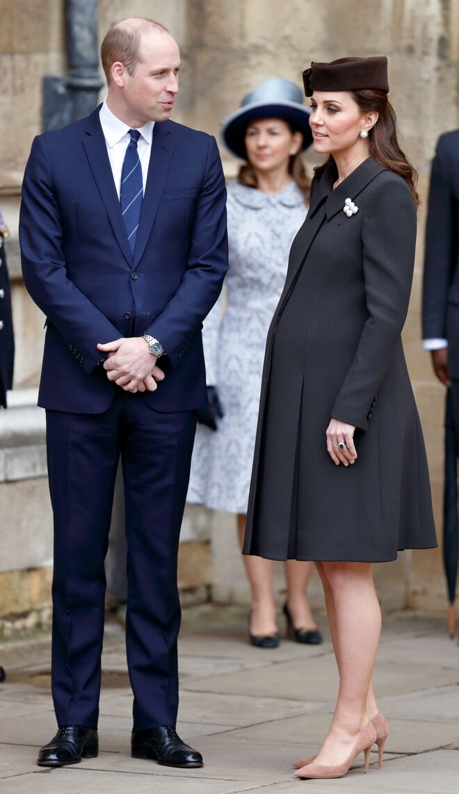 Em abril de 2018, Kate Middleton grávida do príncipe Louis