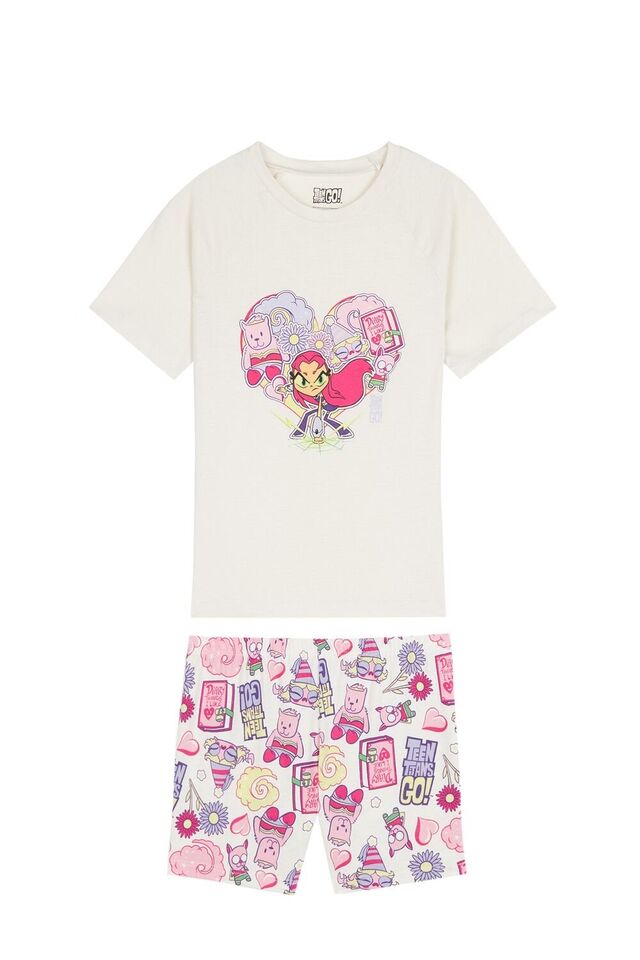 Pijama Curto Teen Titans Go-Love, €12,99, Tezenis