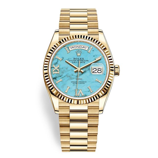 Relógio Day-Date 36, €42 800, Rolex   