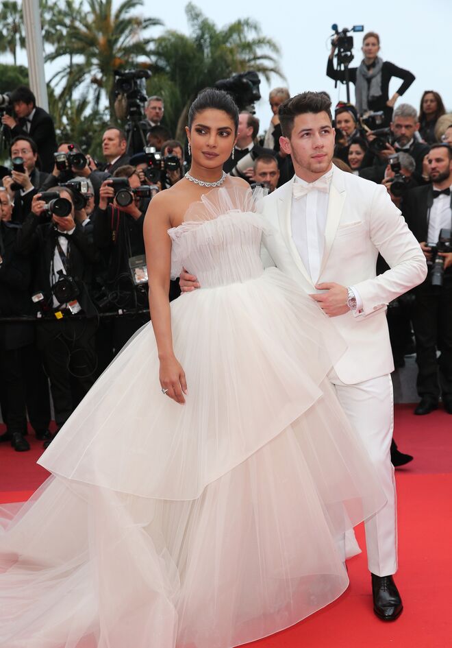 Priyanka Chopra e Nick Jonas, Georges Hobeika e joias Chopard, Cannes 2019
