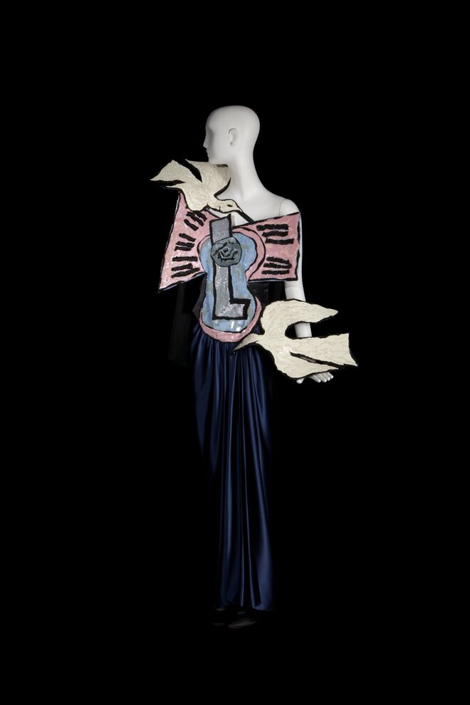 O vestido Braque Birds, alta-costura, primavera de 1988