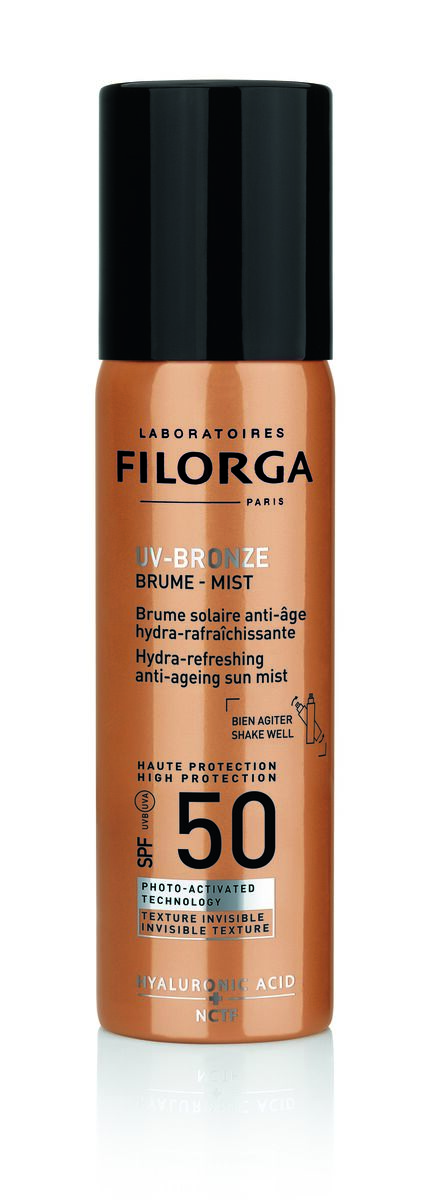 UV-Bronze Bruma Antienvelhecimento De Rosto SPF50, 60ml, €30, Filorga