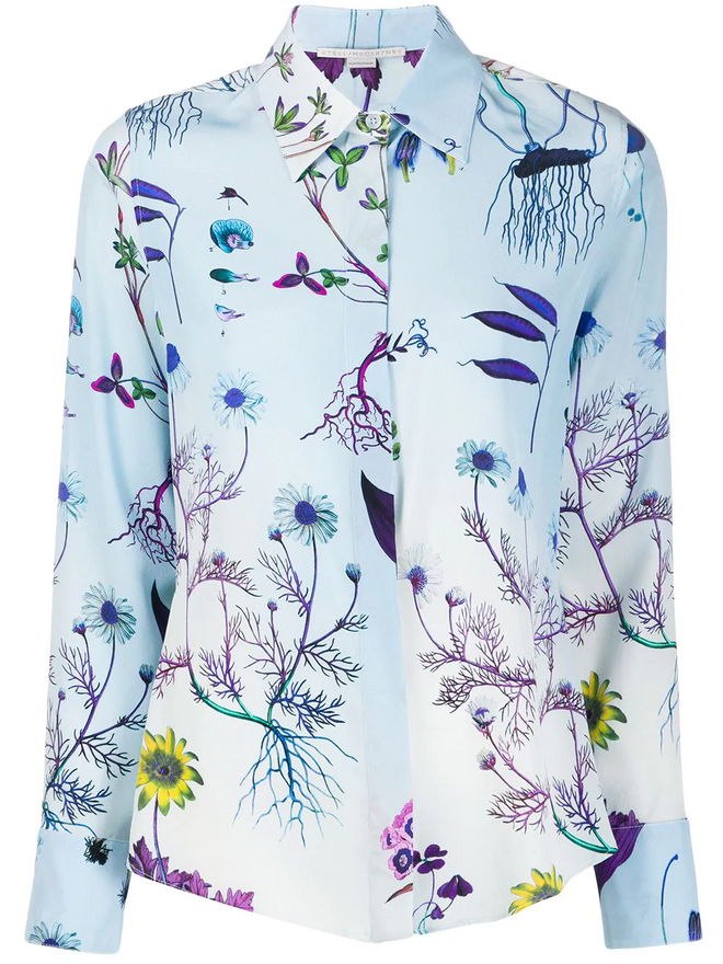 Camisa, €345, Stella McCartney, em farfetch.com 
