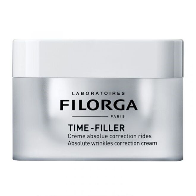 O creme corretor de rugas Filorga Time Filler faz parte de uma gama de cuidados de rosto infalível. Este produto é um cuidado antienvelhecimento, sob a forma de um creme concentrado, que ajuda a esbater todo o tipo de rugas. 