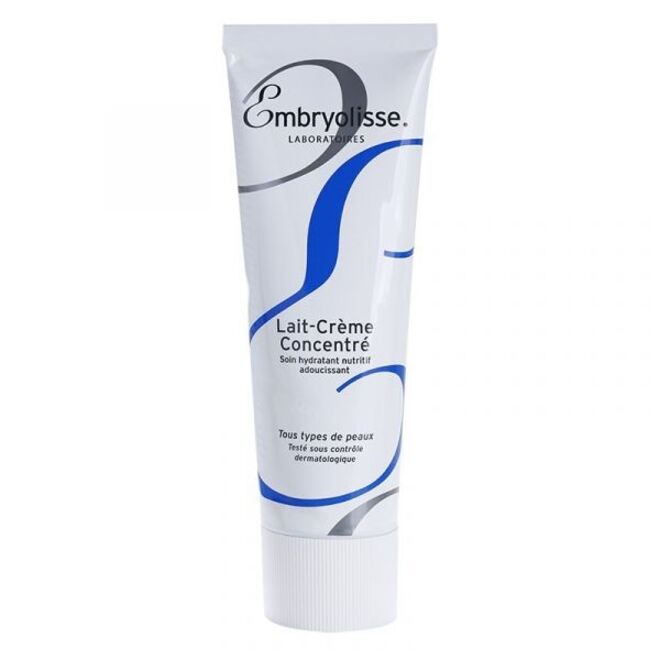 O creme concentrado Embryiolisse é um creme multifunções que pode ser usado como hidratante, limpeza de leite ou máscara. Este creme à base de soja, aloé vera e manteiga de karité, pode ainda ser usado para aplicar após exposição ao sol. 