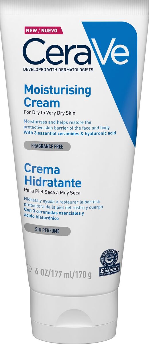 Ideal para toda a família, o creme hidratante CeraVe hidrata ao mesmo tempo que ajuda a restaurar a barreira cutânea. 