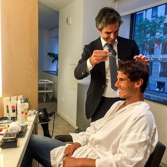 Julien Farel e o tenista Rafael Nadal