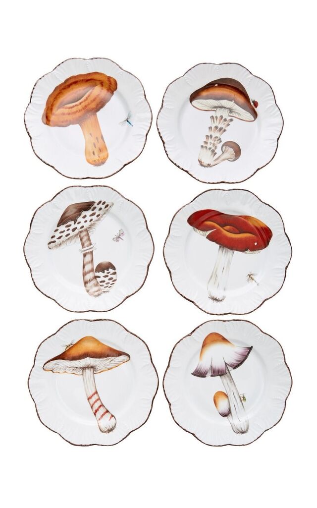 Set de 6 pratos Les Champignon, €1445, Pinto Paris