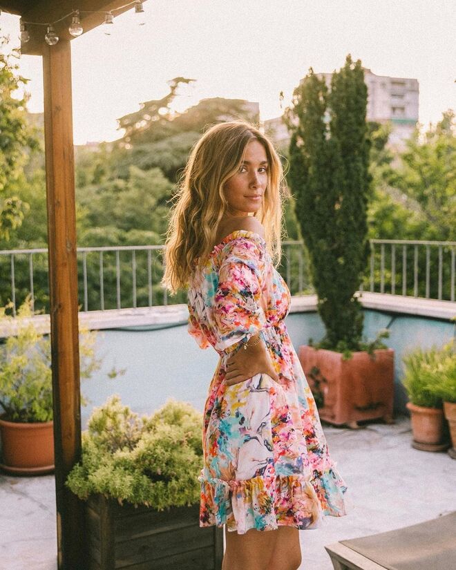 Maria Pombo a usar o vestido Shock, da Name The Brand.