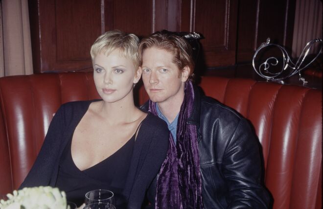 Com o ator Eric Stoltz, em 1996.