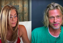 A videochamada de Jennifer Aniston e Brad Pitt que está a dar que falar