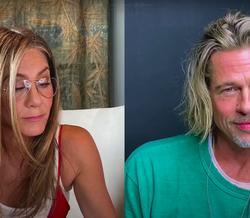A videochamada de Jennifer Aniston e Brad Pitt que está a dar que falar