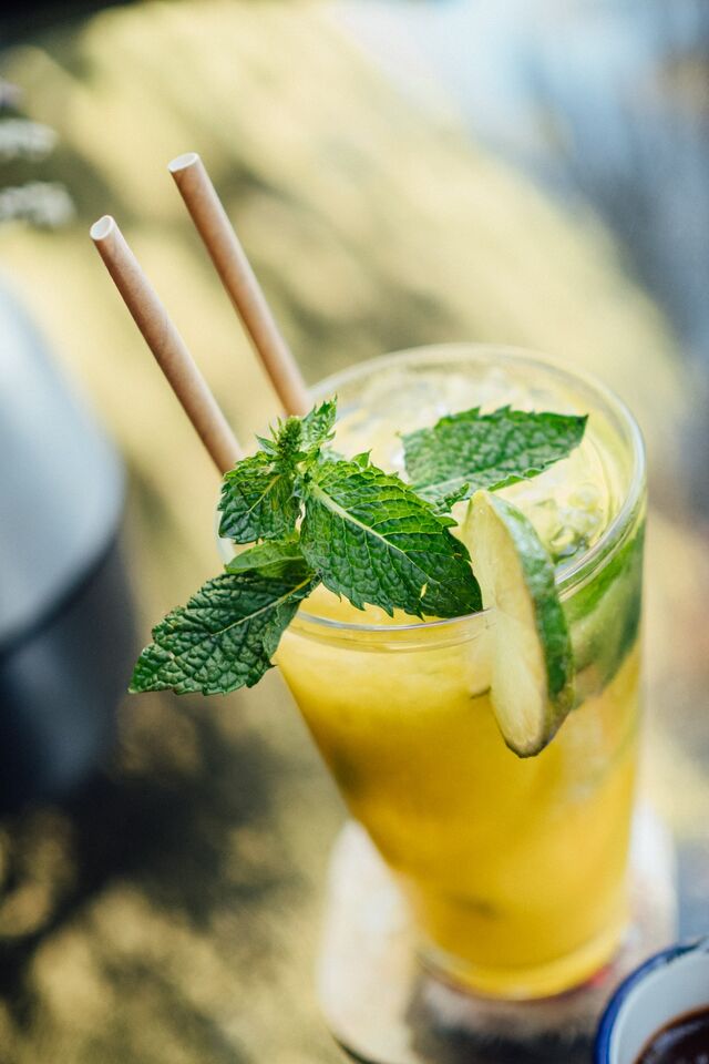 A carta de cocktails é