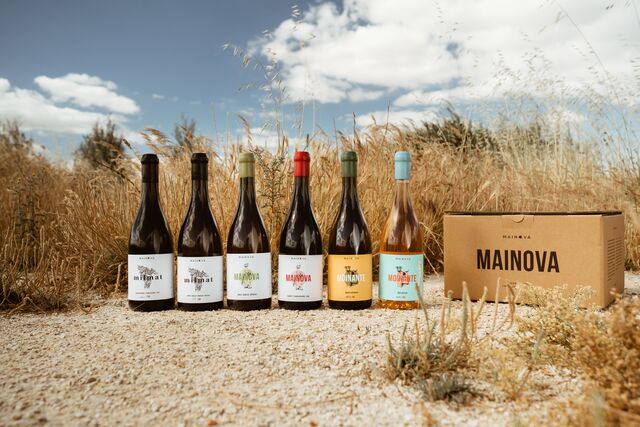 A gama de vinhos Mainova.