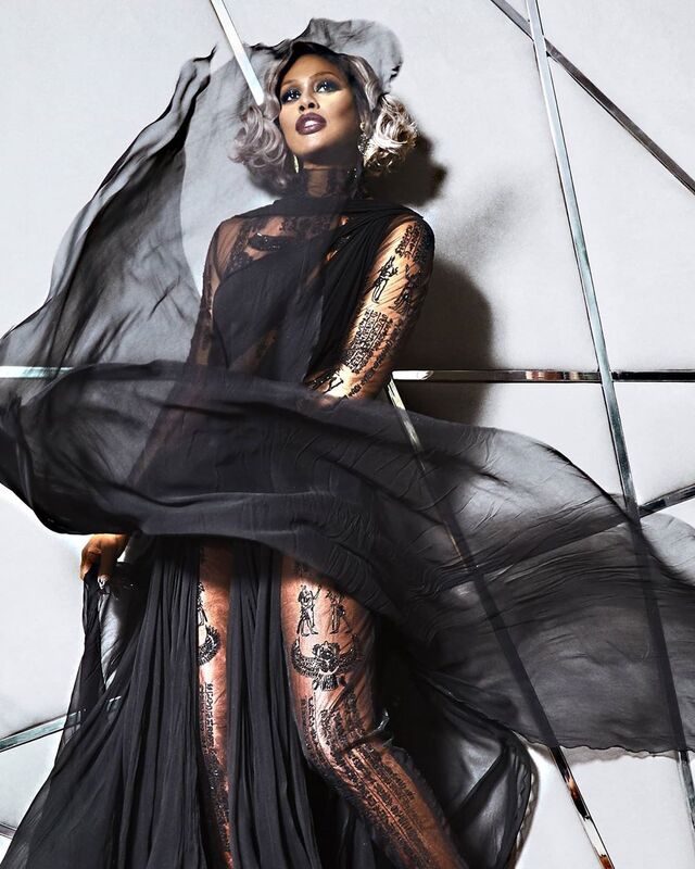 Laverne Cox em Kim Cassas Couture