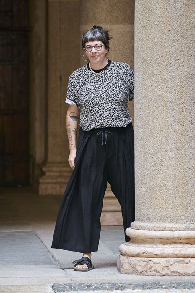 A designer, Alexandra Moura