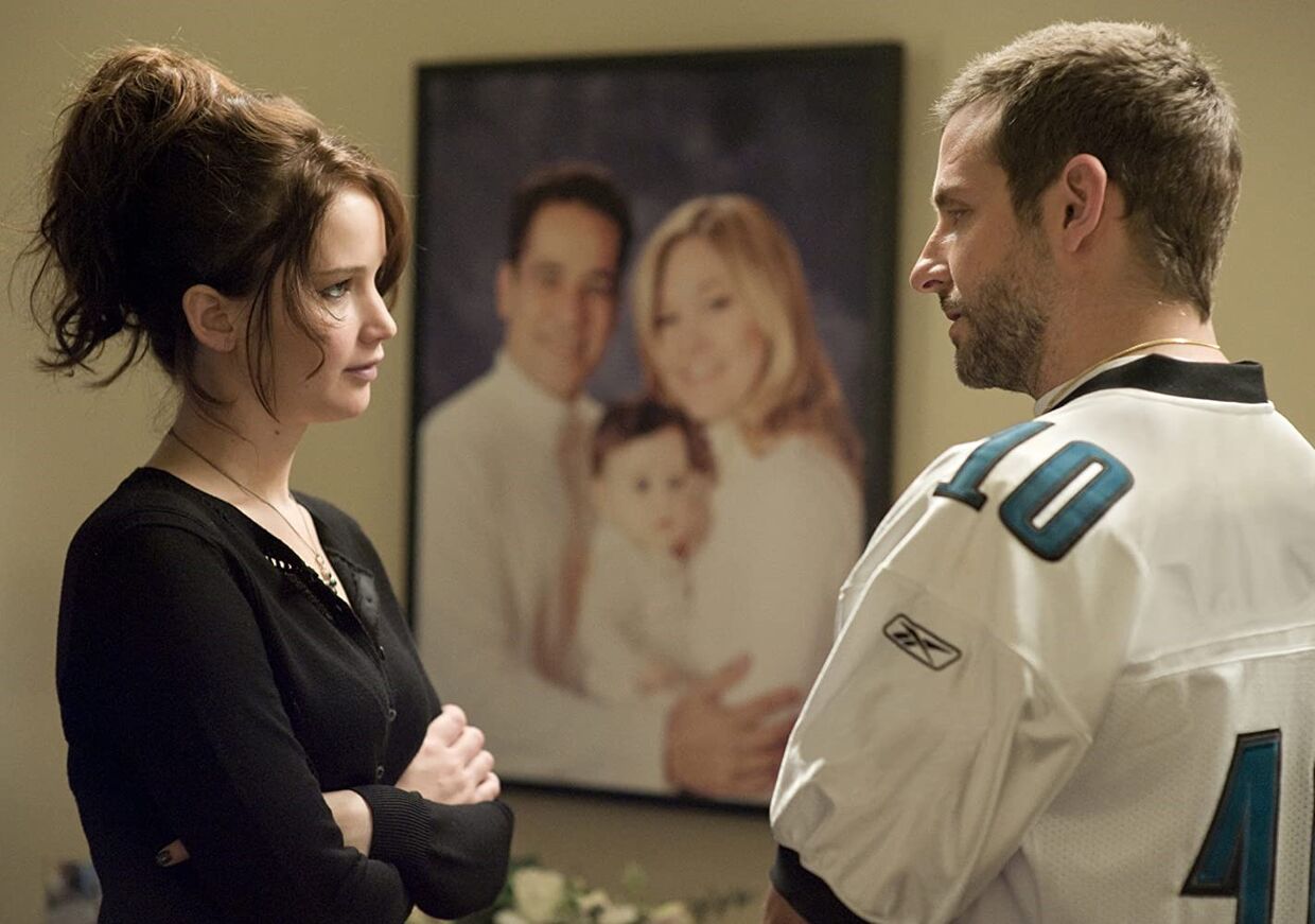 Bradley Cooper e Jennifer Lawrence em Guia para um Final Feliz (2012)