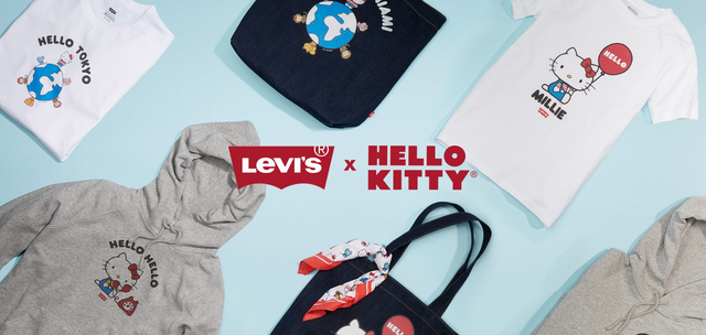 Colaboração Levi's x Hello Kitty