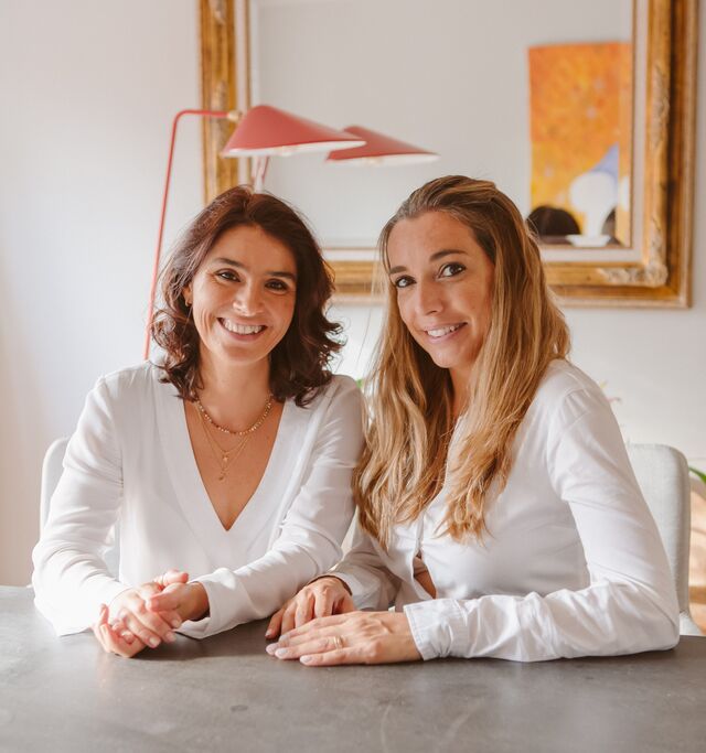 As enfermeiras responsáveis pela Nydus, Nicole Silva e Rute Guterres.