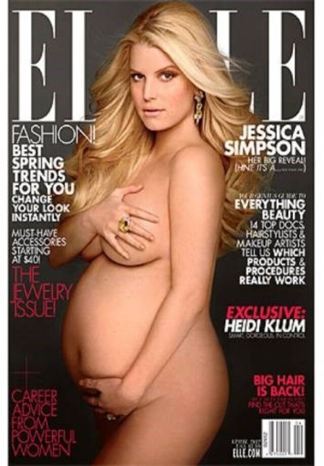 Jessica Simpson para a Elle. 